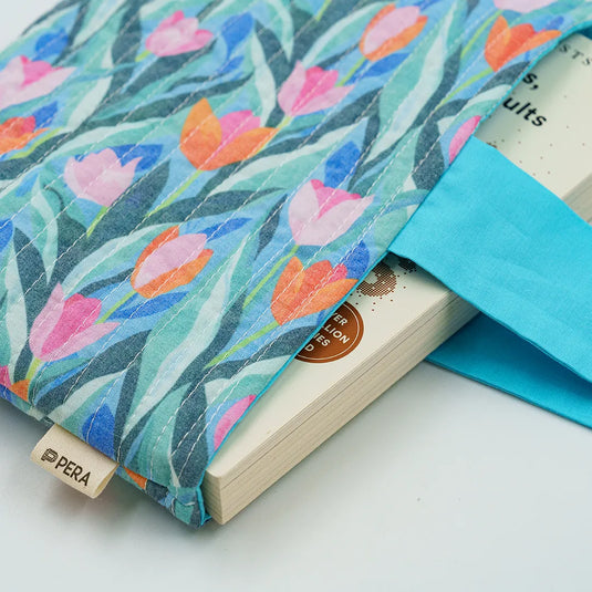 Tulip Field Book Sleeve - Medium