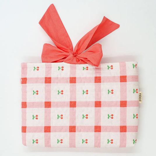 Cherry Picnic Book Sleeve - Medium