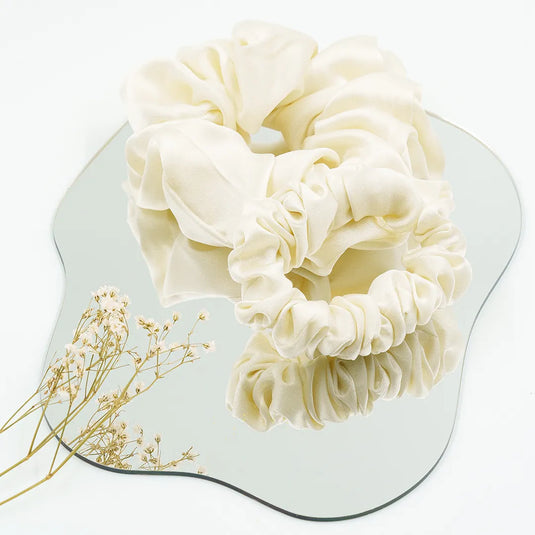 Pearl - Silk Scrunchie