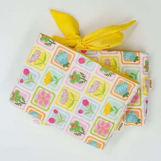 Flower Patchy Book Sleeve - Small