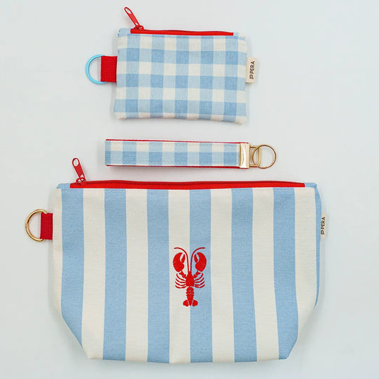 Gingham Pop Zippered Wallet
